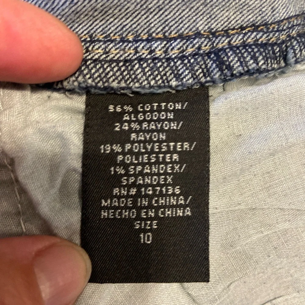 1882 Denim Jean Pants Womens 10 Straight Leg Stretch Casual Blue